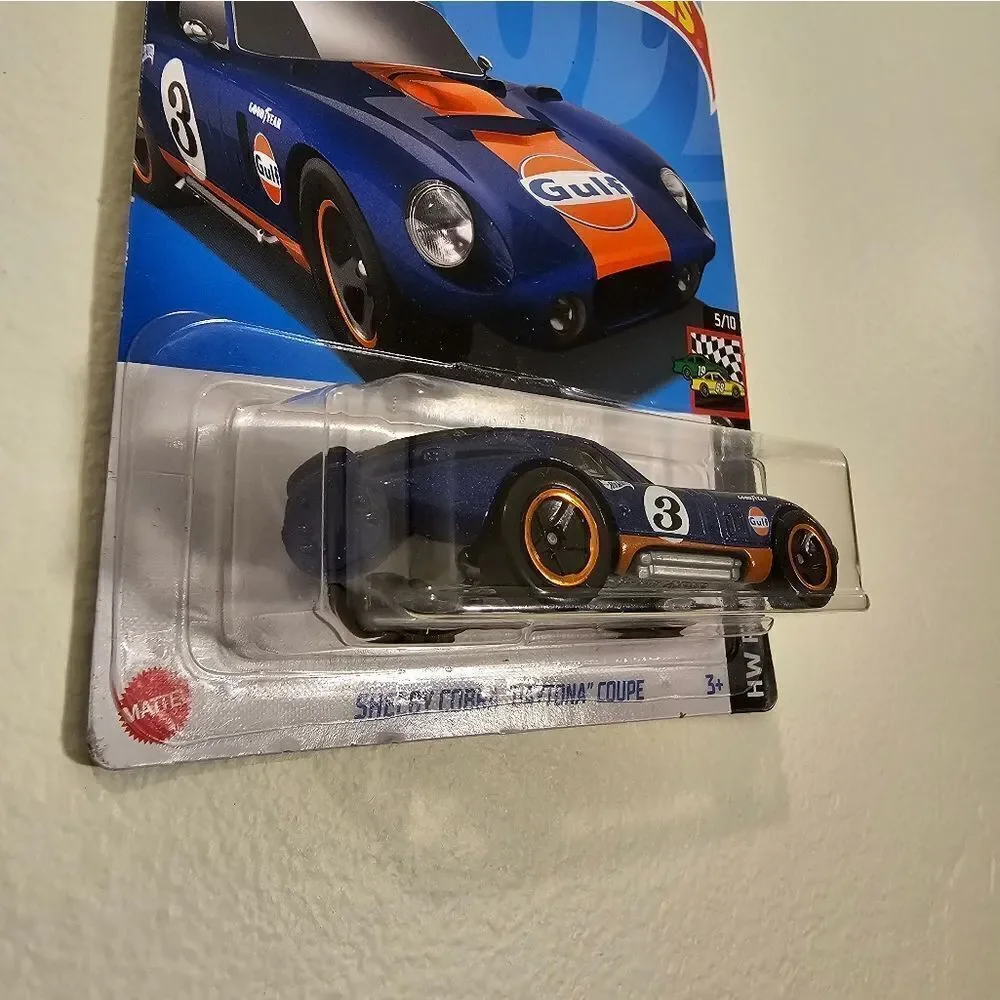 Set Of 2 Hot Wheels Shelby Cobra Daytona Coupe HW Race Day Gulf